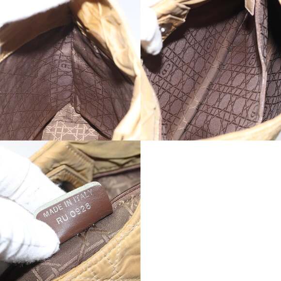 DIOR Canage Shoulder Bag Nylon Yellow - Picture 12 of 12